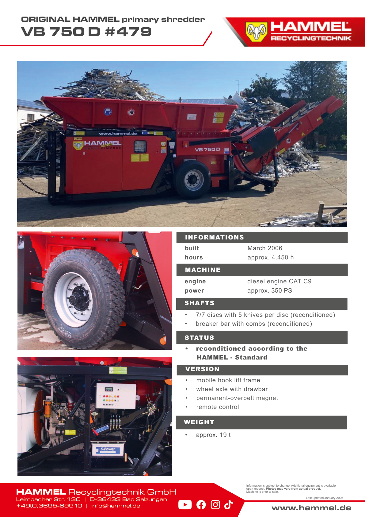 HAMMEL VB 750 D #479